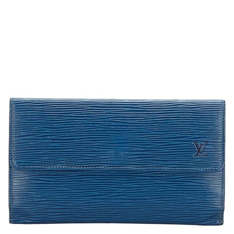 louis vuitton wallet blue|louis vuitton tri fold wallet.